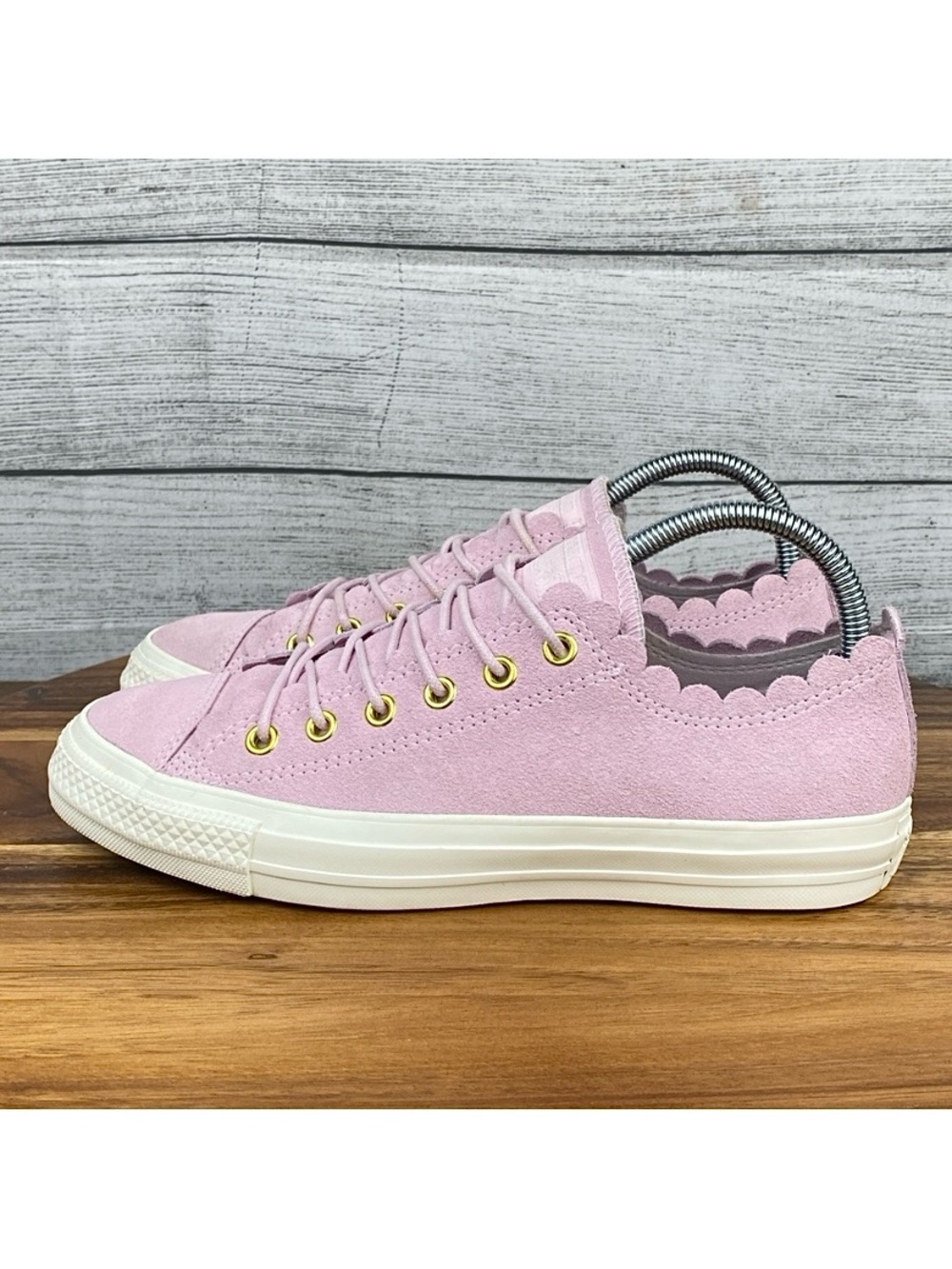 Converse Chuck Taylor All Star Low Frilly Thrills Pink Foam Shoe 563416C Women 8